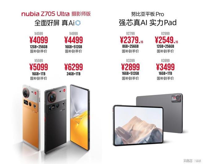 S Ultra摄影师版与努比亚平板 Pro亮相mg不朽情缘网站努比亚发布AI双旗舰 Z70(图6) S Ultra摄影师版与努比亚平板 Pro亮相mg不朽情缘网站努比亚发布AI双旗舰 Z70(图6)